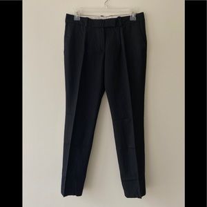 Chloe black wool/silk trousers